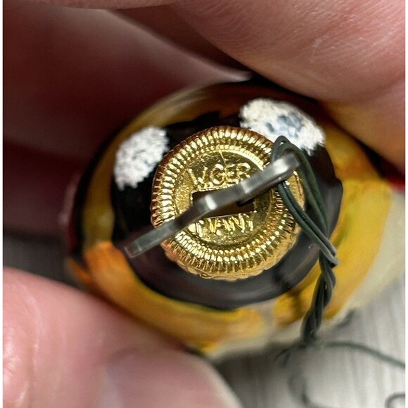 Vintage Glass Ladybug Christmas Ornament Insect Bug West Germany - Picture 5 of 6